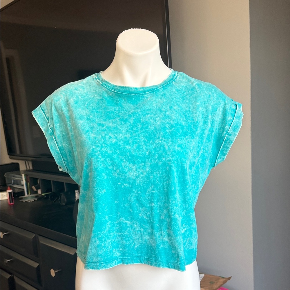Zenana Outfitters Aqua Short Sleeve Tee